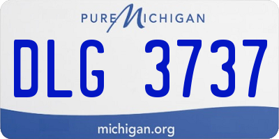 MI license plate DLG3737