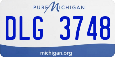 MI license plate DLG3748