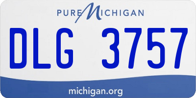 MI license plate DLG3757