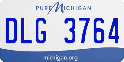 MI license plate DLG3764