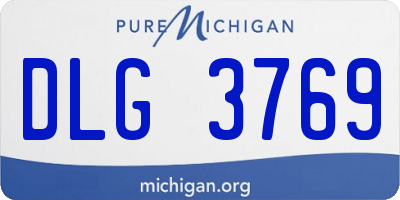 MI license plate DLG3769