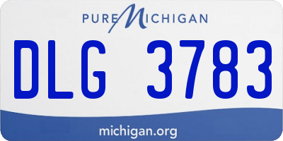 MI license plate DLG3783