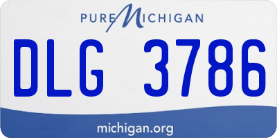 MI license plate DLG3786