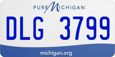 MI license plate DLG3799