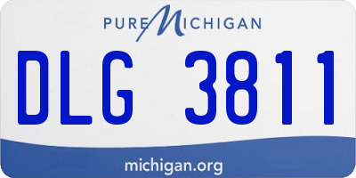 MI license plate DLG3811