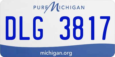 MI license plate DLG3817