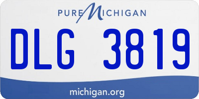 MI license plate DLG3819