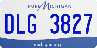 MI license plate DLG3827