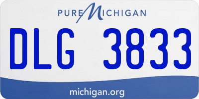 MI license plate DLG3833