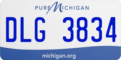 MI license plate DLG3834