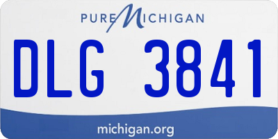 MI license plate DLG3841