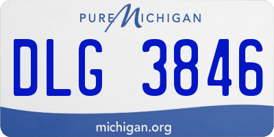 MI license plate DLG3846