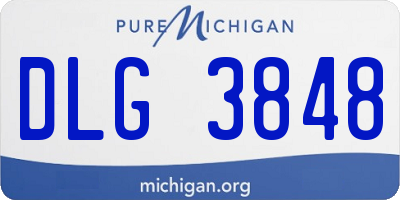 MI license plate DLG3848
