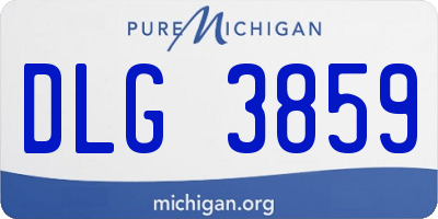 MI license plate DLG3859