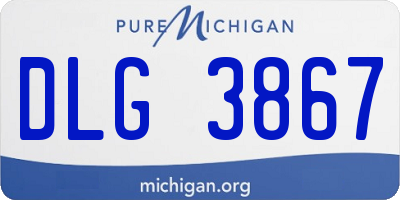 MI license plate DLG3867