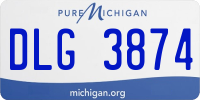 MI license plate DLG3874