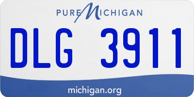MI license plate DLG3911