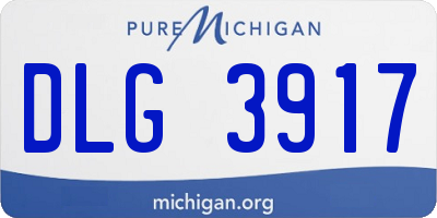 MI license plate DLG3917