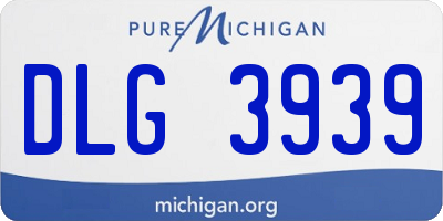 MI license plate DLG3939