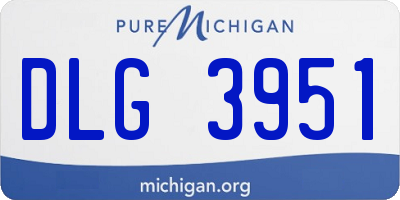 MI license plate DLG3951
