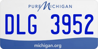 MI license plate DLG3952