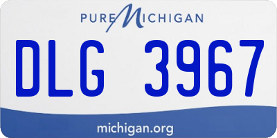 MI license plate DLG3967