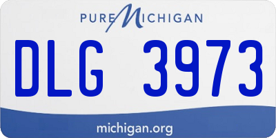 MI license plate DLG3973