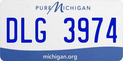 MI license plate DLG3974