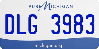 MI license plate DLG3983