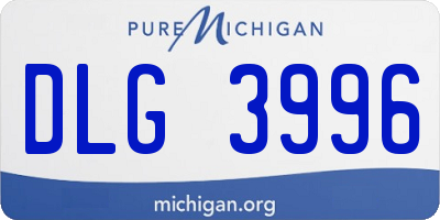 MI license plate DLG3996
