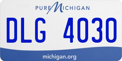 MI license plate DLG4030