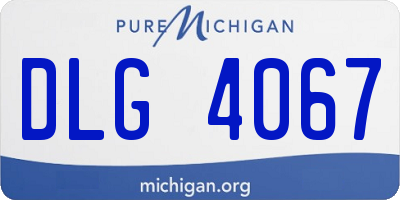MI license plate DLG4067