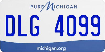 MI license plate DLG4099