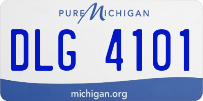 MI license plate DLG4101