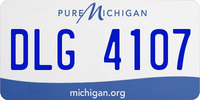 MI license plate DLG4107