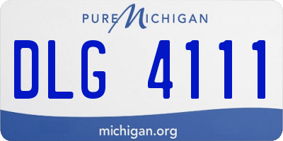 MI license plate DLG4111