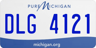 MI license plate DLG4121