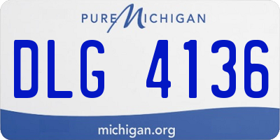 MI license plate DLG4136