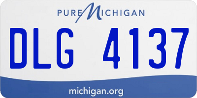 MI license plate DLG4137