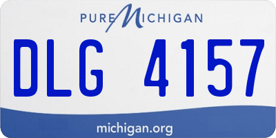 MI license plate DLG4157