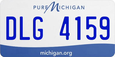 MI license plate DLG4159