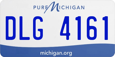 MI license plate DLG4161