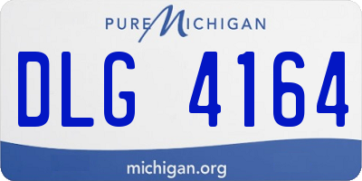 MI license plate DLG4164