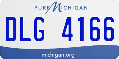 MI license plate DLG4166