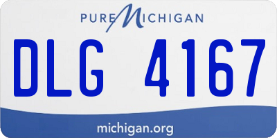 MI license plate DLG4167