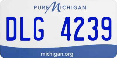MI license plate DLG4239
