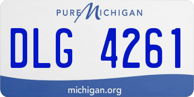 MI license plate DLG4261