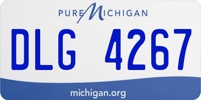 MI license plate DLG4267