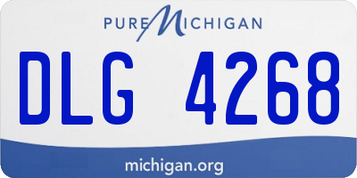 MI license plate DLG4268