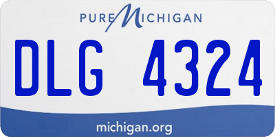 MI license plate DLG4324